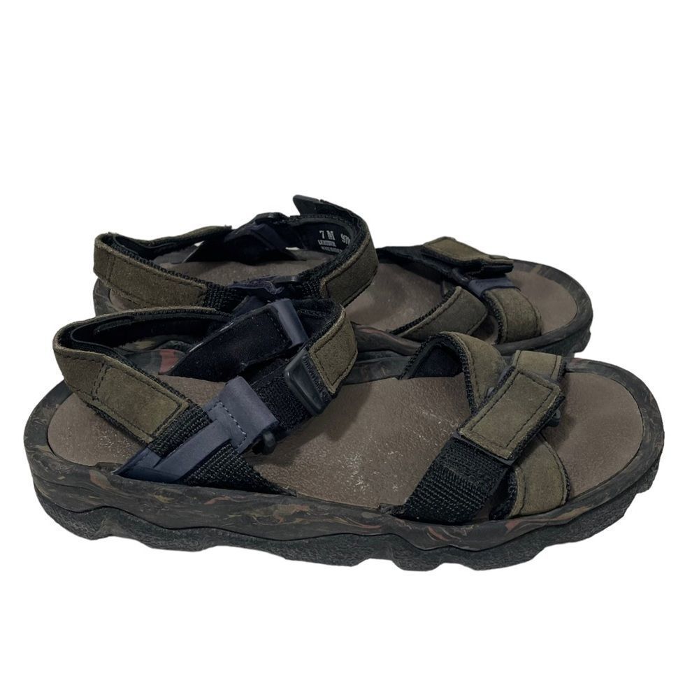 Timberland Olive Green Leather Outdoor Athletic Sandals